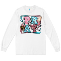 White Pray leopard frame Long Sleeve Tee - LillyAllenDesigns