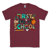 Burgundy first day of school Classic Tee - NancyCooperArtShop