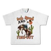 Lunar Rock buck around and find out rodeo cowboy Urban Heavy Tee - MaliasSmallBusiness