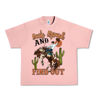 Salmon buck around and find out rodeo cowboy Urban Heavy Tee - MaliasSmallBusiness