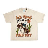 Sandshell buck around and find out rodeo cowboy Urban Heavy Tee - MaliasSmallBusiness