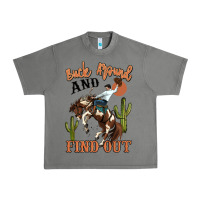 Tornado buck around and find out rodeo cowboy Urban Heavy Tee - MaliasSmallBusiness