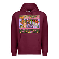 Burgundy Easter day farm animals tumbler Premium Hoodie - HowdyJamesFarm