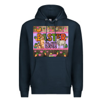 Navy Easter day farm animals tumbler Premium Hoodie - HowdyJamesFarm