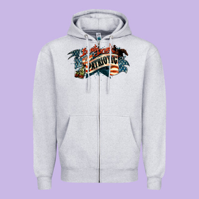 I'm Not Drunk I'm Patriotic Zipper Hoodie Designed By Howdyjamesfarm