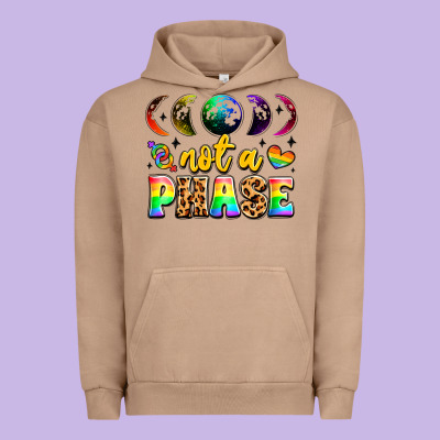 Not A Phase Pride Moon Urban Hoodie Designed By Lillyallendesigns
