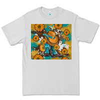 Dove Grey sunflowers and cowboy boots with cowhide and glitter tumbler Premium Tee - Artiststas