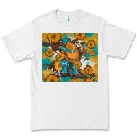 White sunflowers and cowboy boots with cowhide and glitter tumbler Premium Tee - Artiststas