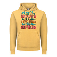 Vintage Mustard may the booty get fatter & the belly Vintage Hoodie - MaliasSmallBusiness