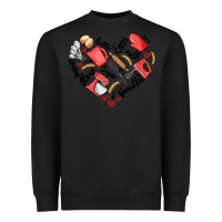 Black bake tools heart Heavyweight Sweatshirt - Artiststas