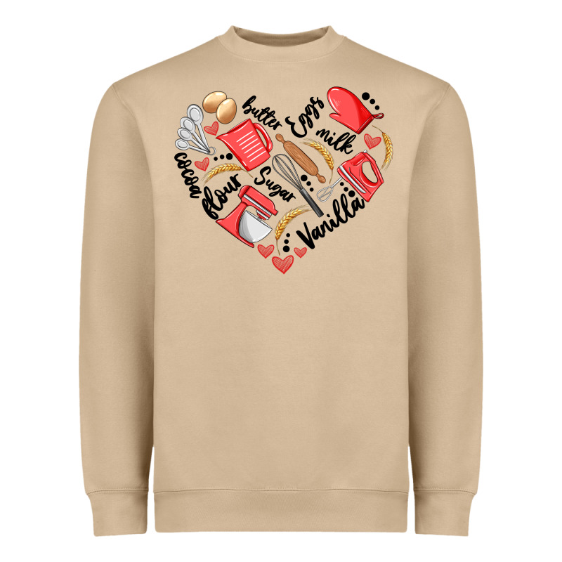 Bake Tools Heart Heavyweight Sweatshirt by Artiststas | Teevron