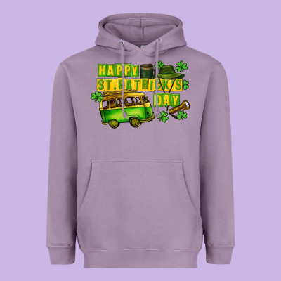 Camper Happy St. Patrick's Day Heavyweight Hoodie Designed By Cowgirlartshop