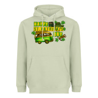Matcha Camper Happy St. Patrick's Day Heavyweight Hoodie - CowGirlArtShop
