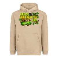 Mushroom Camper Happy St. Patrick's Day Heavyweight Hoodie - CowGirlArtShop