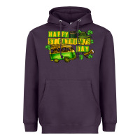 Plum Camper Happy St. Patrick's Day Heavyweight Hoodie - CowGirlArtShop