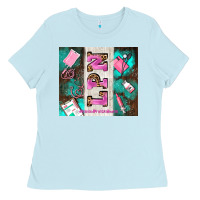 Baby Blue lpn licenced practical nurse and element Ladies Tee - AdoDesignShop