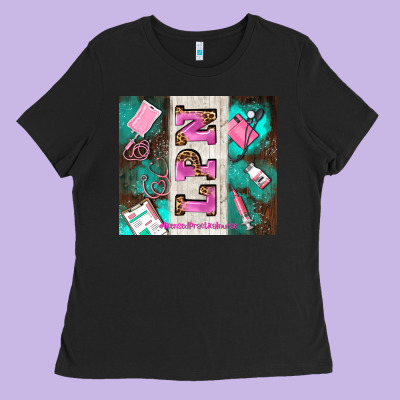 Lpn Licenced Practical Nurse And Element Ladies Tee Designed By Adodesignshop