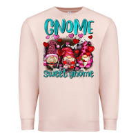 Pale Pink gnome sweet gnomes olivia Premium Sweatshirt - OliviaCreatesArt