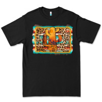 Black cactus western leopard Premium Tee - AdoDesignShop