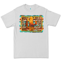 Dove Grey cactus western leopard Premium Tee - AdoDesignShop