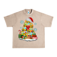 French Oak christmas tree with school bus Urban Heavy Tee - MaliasSmallBusiness