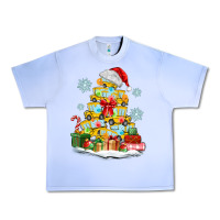 Grape Ice christmas tree with school bus Urban Heavy Tee - MaliasSmallBusiness