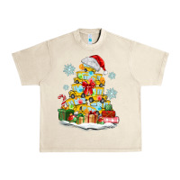 Sandshell christmas tree with school bus Urban Heavy Tee - MaliasSmallBusiness