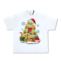 White christmas tree with school bus Urban Heavy Tee - MaliasSmallBusiness