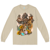 Mushroom Western Rabbit with Crosses Long Sleeve Tee - LillyAllenDesigns