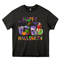 Asphalt happy halloween coffee cups Heavy Core Tee - AdoDesignShop