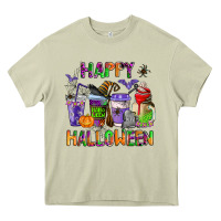 Mossy happy halloween coffee cups Heavy Core Tee - AdoDesignShop