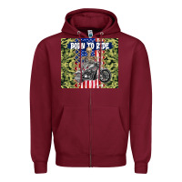 Burgundy born to ride Zipper Hoodie - TumblerDesignByShophia