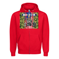 Red born to ride Zipper Hoodie - TumblerDesignByShophia