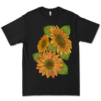 Black sunflowers b Premium Tee - Artiststas