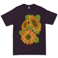 Plum sunflowers b Premium Tee - Artiststas