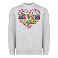 Heather Grey 100 days of school Heavyweight Sweatshirt - Artiststas