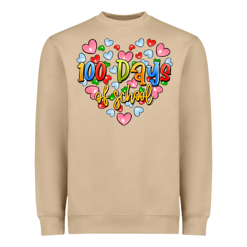100 Days Of School Heavyweight Sweatshirt by Artiststas | Teevron