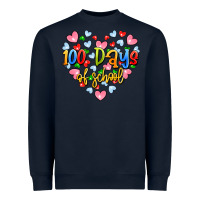 Navy 100 days of school Heavyweight Sweatshirt - Artiststas