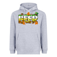 Heather Grey St. Patrick's Day beer Heavyweight Hoodie - CowGirlArtShop
