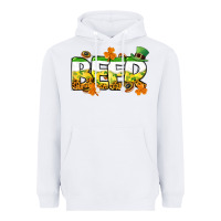 White St. Patrick's Day beer Heavyweight Hoodie - CowGirlArtShop