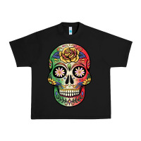 Black mexican skull Urban Heavy Tee - JahusDesignShop