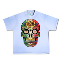 Grape Ice mexican skull Urban Heavy Tee - JahusDesignShop