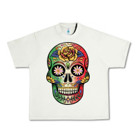 Pistachio mexican skull Urban Heavy Tee - JahusDesignShop