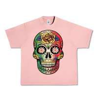 Salmon mexican skull Urban Heavy Tee - JahusDesignShop