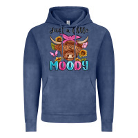 Vintage Denim just a little moody Vintage Hoodie - MaliasSmallBusiness