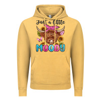 Vintage Mustard just a little moody Vintage Hoodie - MaliasSmallBusiness
