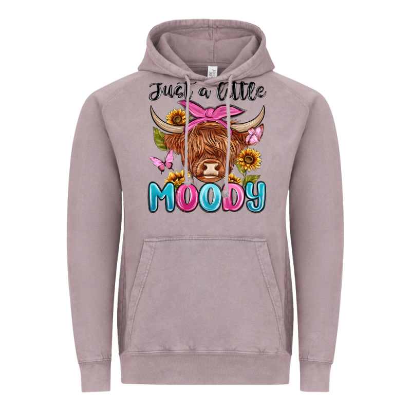 Just A Little Moody Vintage Hoodie by MaliasSmallBusiness | Teevron