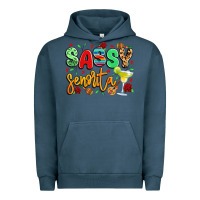 Pigment Midnight Navy sassy senorita Urban Hoodie - LillyAllenDesigns