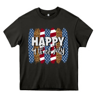 Asphalt happy 4th of july brushstrokes Heavy Core Tee - BundleAndBundleShop