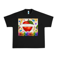 Black custom teacher name apple Urban Heavy Tee - NancyCooperArtShop